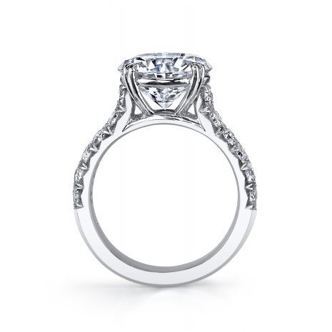 Peek-A-Boo Round Brilliant Diamond Ring