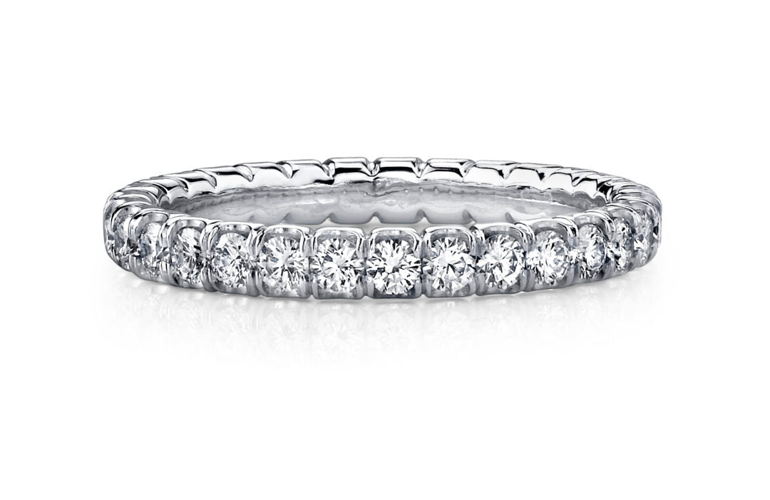 Scalloped Diamond Eternity Band