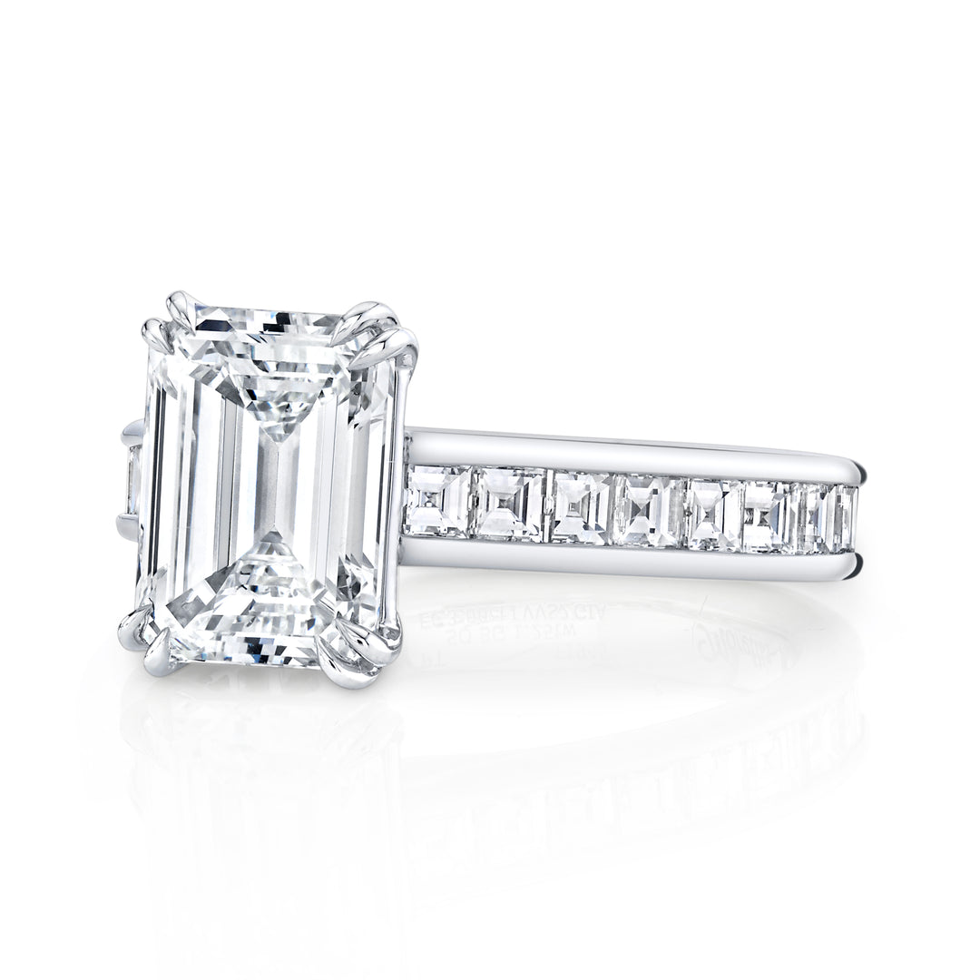 Emerald Cut Diamond Solitaire