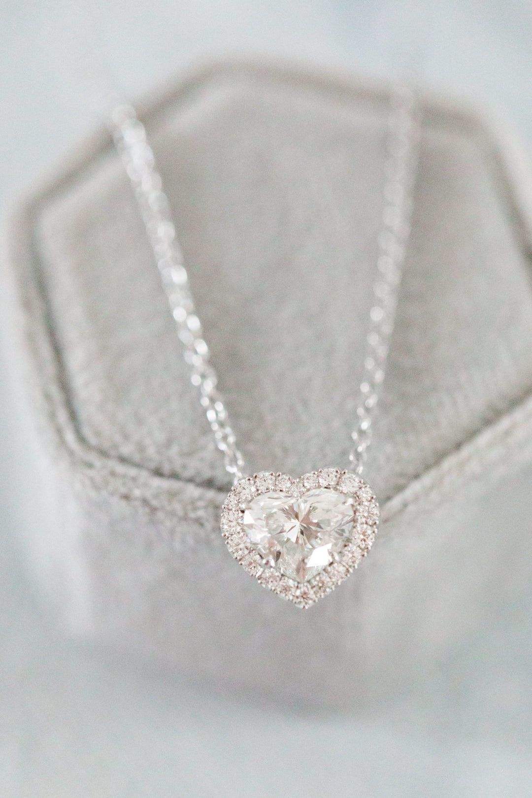 1.01ct Heart Shaped Diamond Slider Pendant