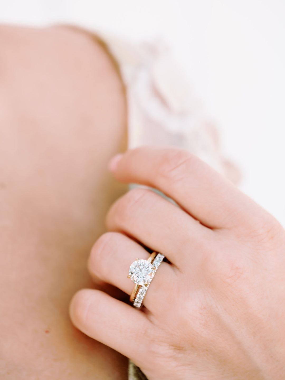 Nicole Mera Classic Dainty Solitaire in 18K Gold