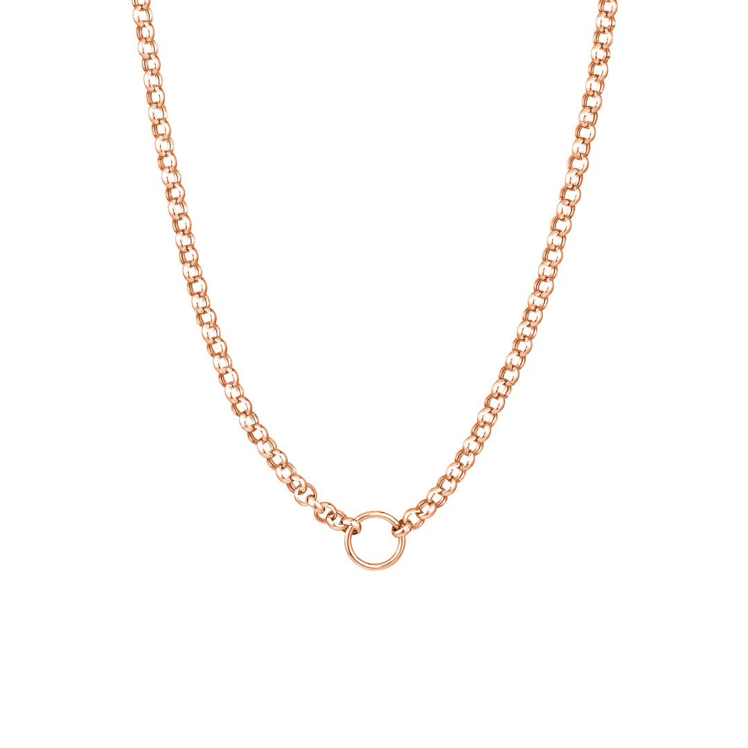 14K Yellow Gold Rolo Chain Necklace