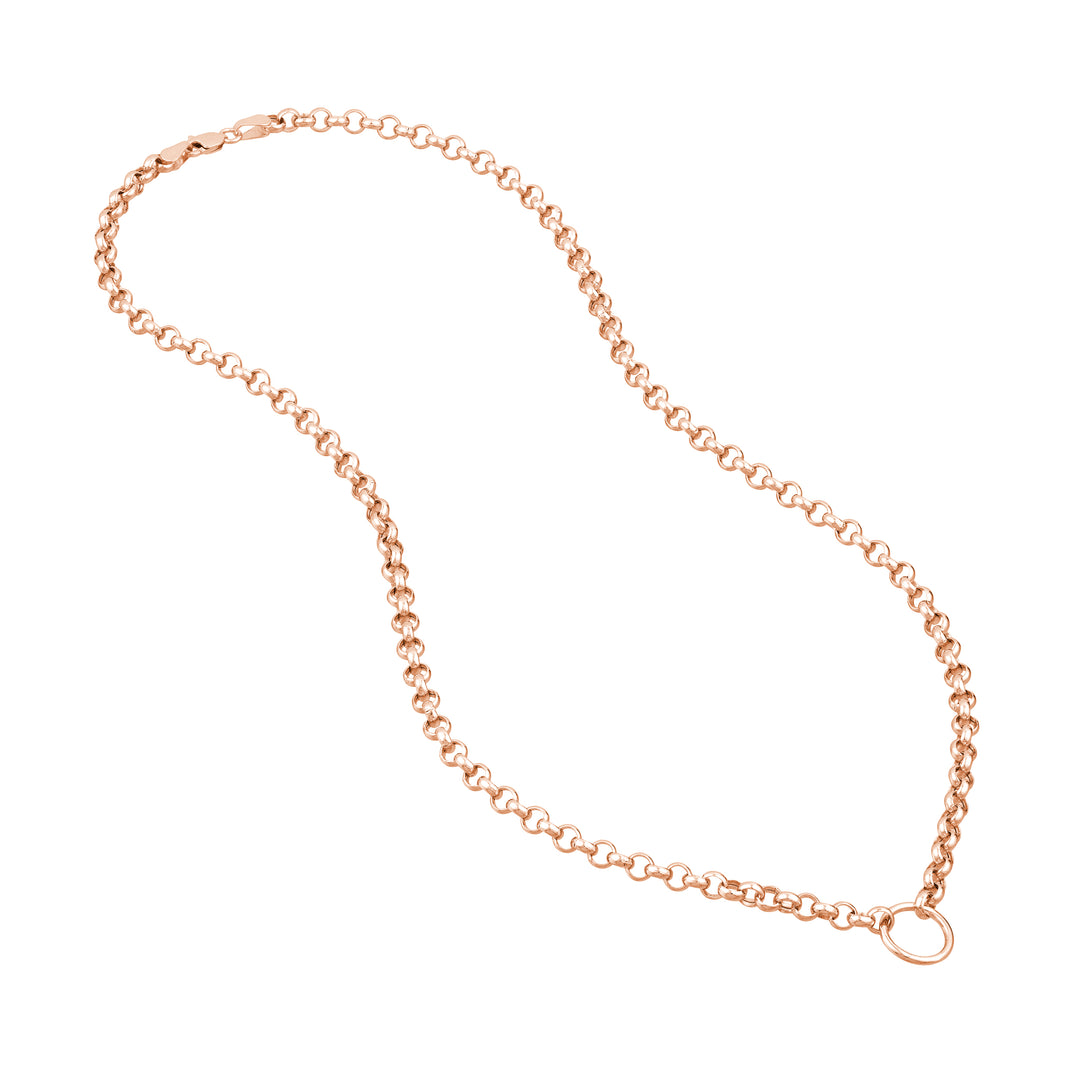 14K Yellow Gold Rolo Chain Necklace