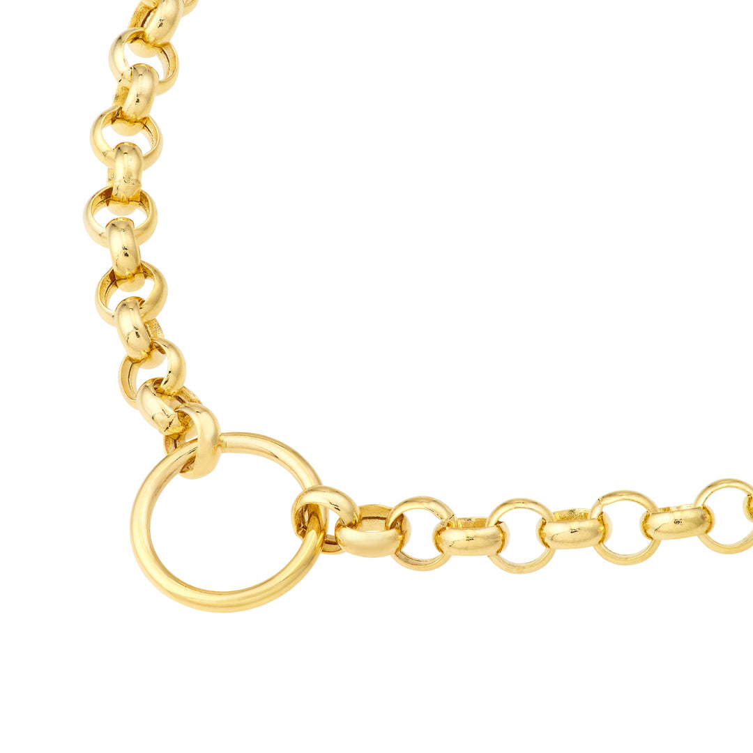 14K Yellow Gold Rolo Chain Necklace
