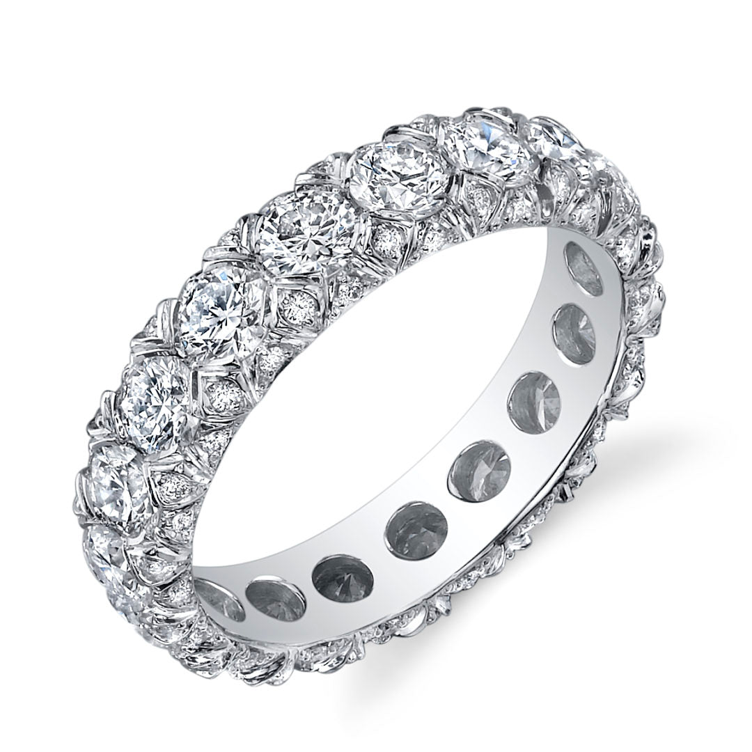 Fancy Cut Diamond Eternity Band