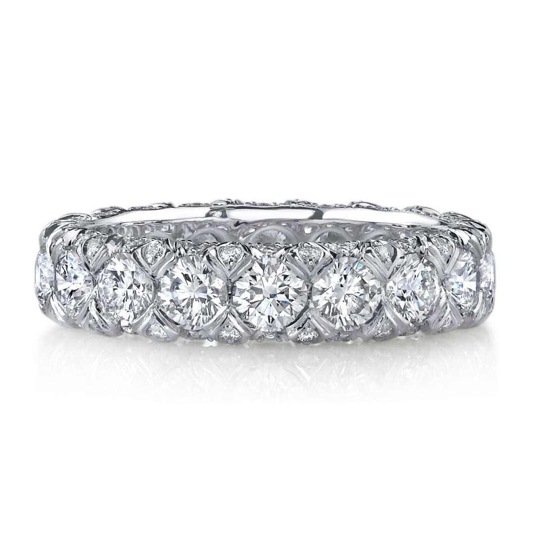 Fancy Cut Diamond Eternity Band