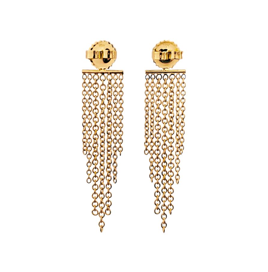 18K Gold Fringe Earring Enhancers