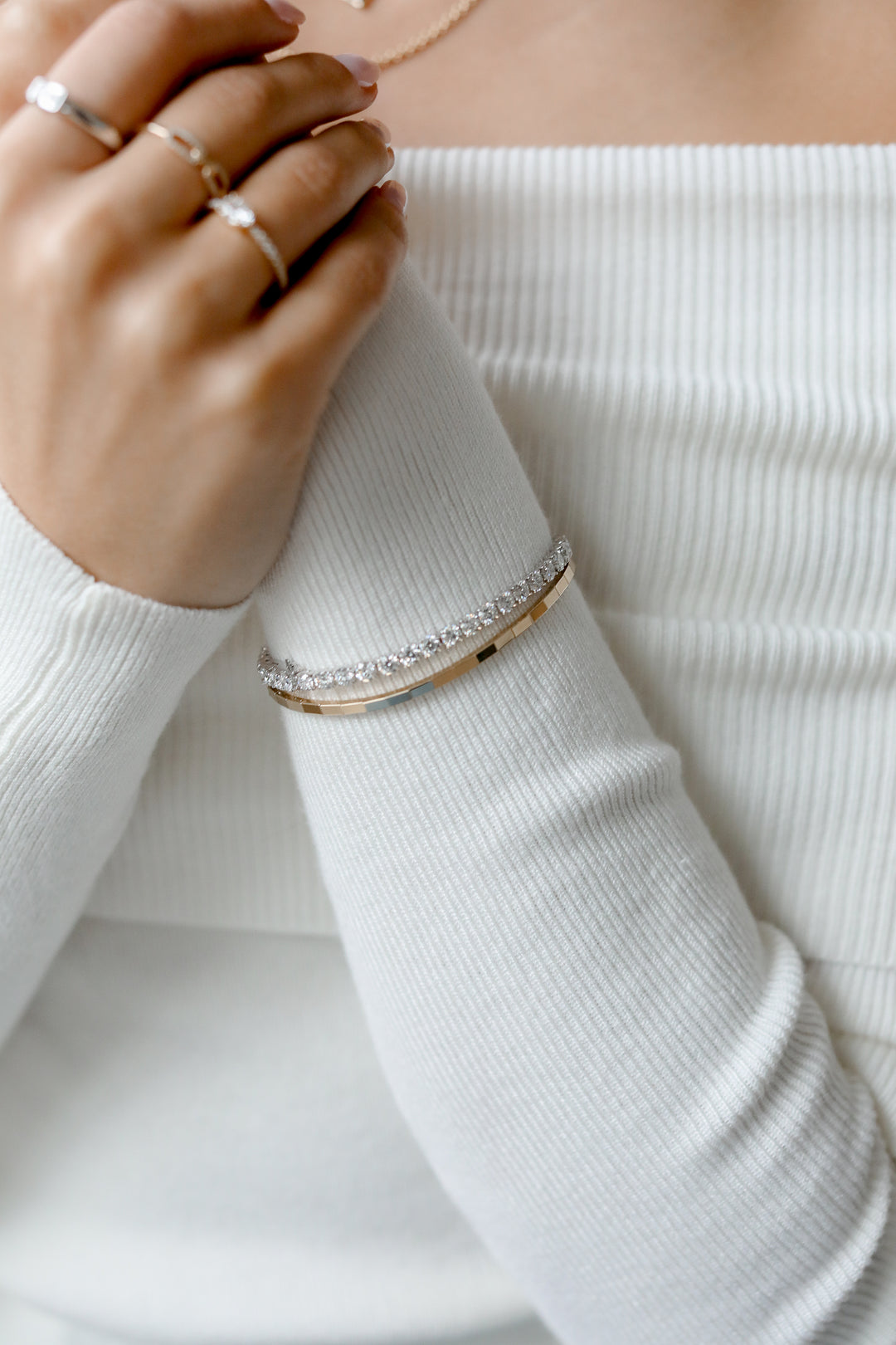 9.00ctw Round Brilliant Diamond Tennis Bracelet in 18K White Gold