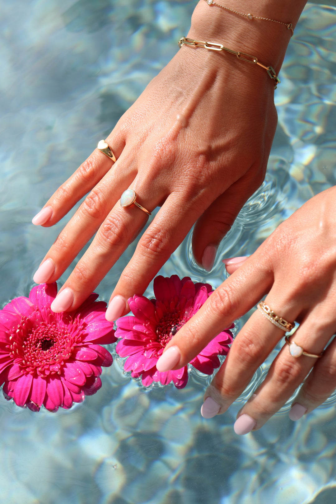 Heart Shaped Signet Gold Pinky Ring