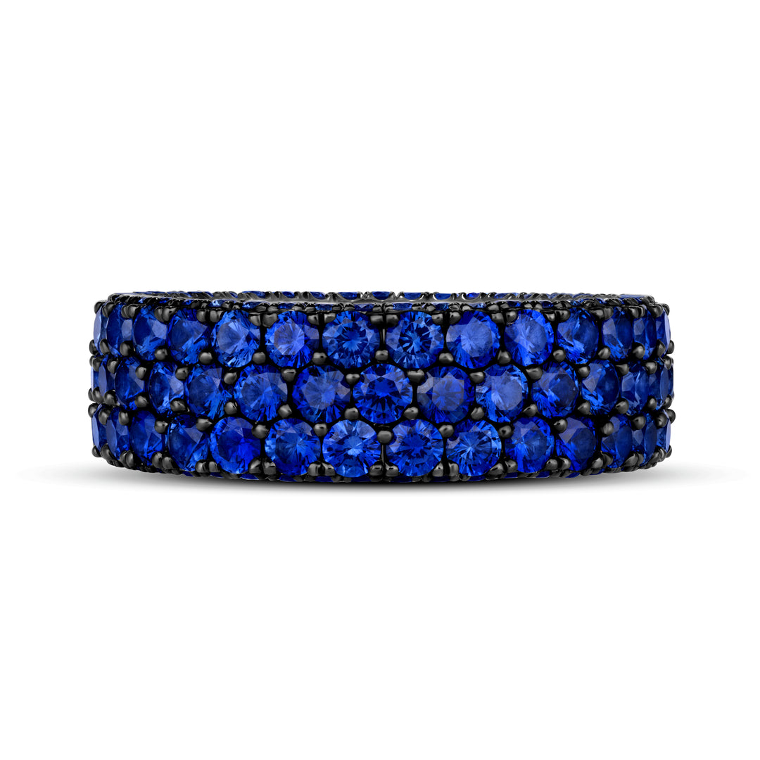 Stretchable Sapphire Eternity Band in Platinum