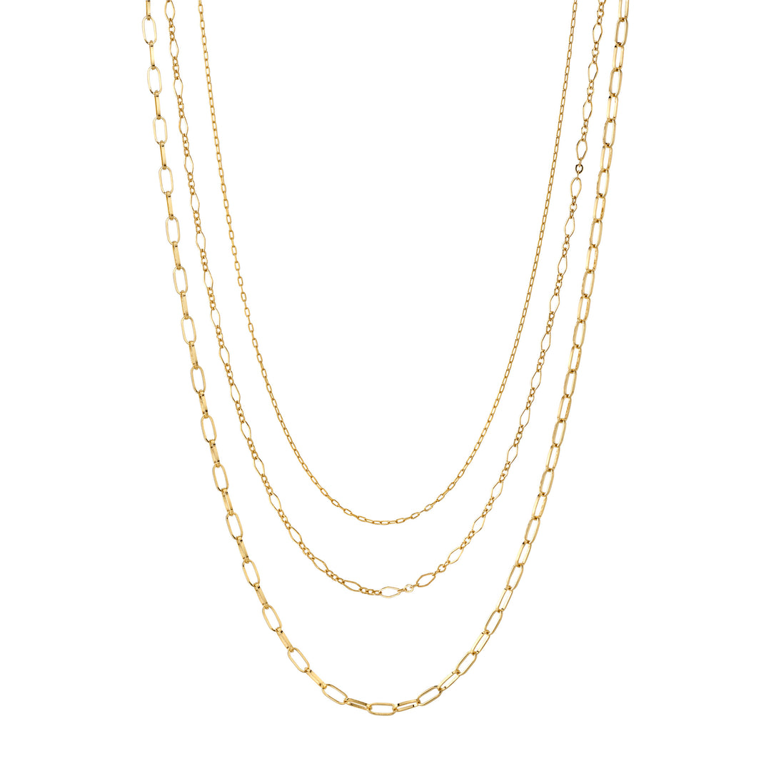 Nicole Mera Dainty 18K Yellow Gold Chains