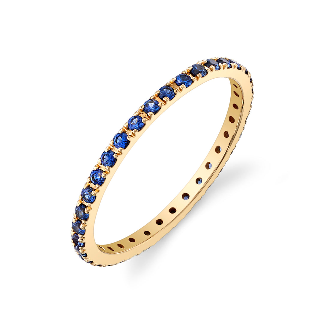 Blue Sapphire Petite Gemstone Eternity Band