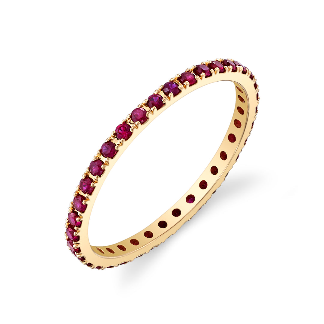 Ruby Petite Gemstone Eternity Band