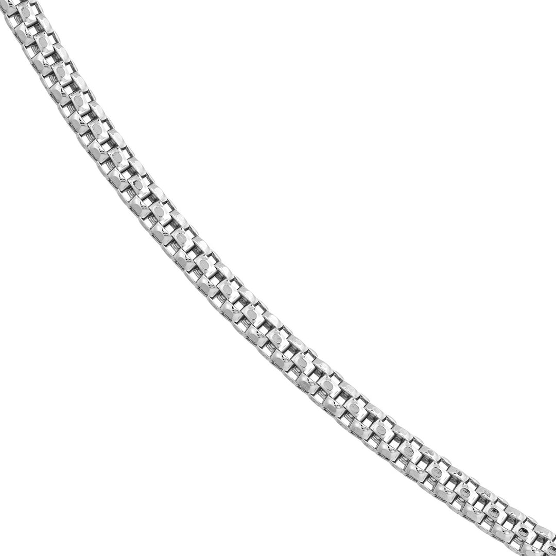 Sterling Silver 4mm Chain Necklace with Lobster Clasp