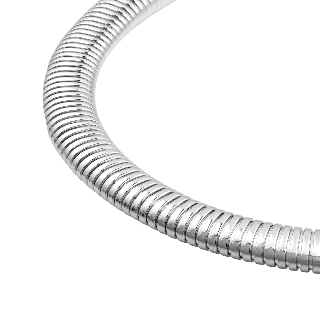 14mm Sterling Silver Tubogas Necklace