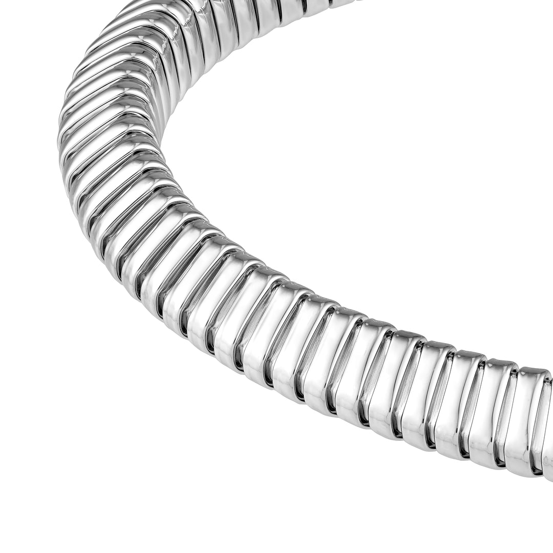 6mm Sterling Silver Tubogas Open Cuff Bracelet