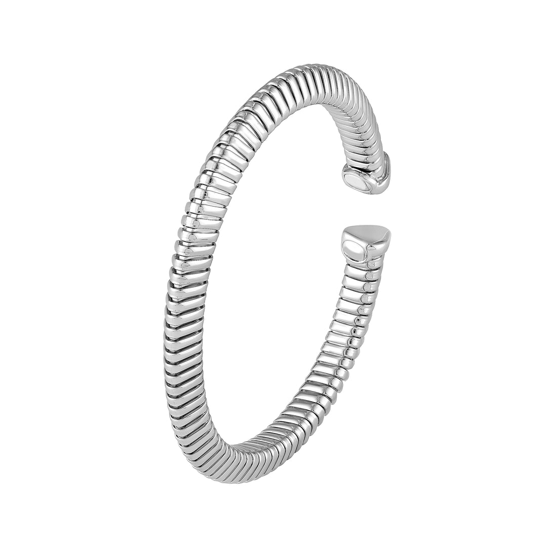 6mm Sterling Silver Tubogas Open Cuff Bracelet
