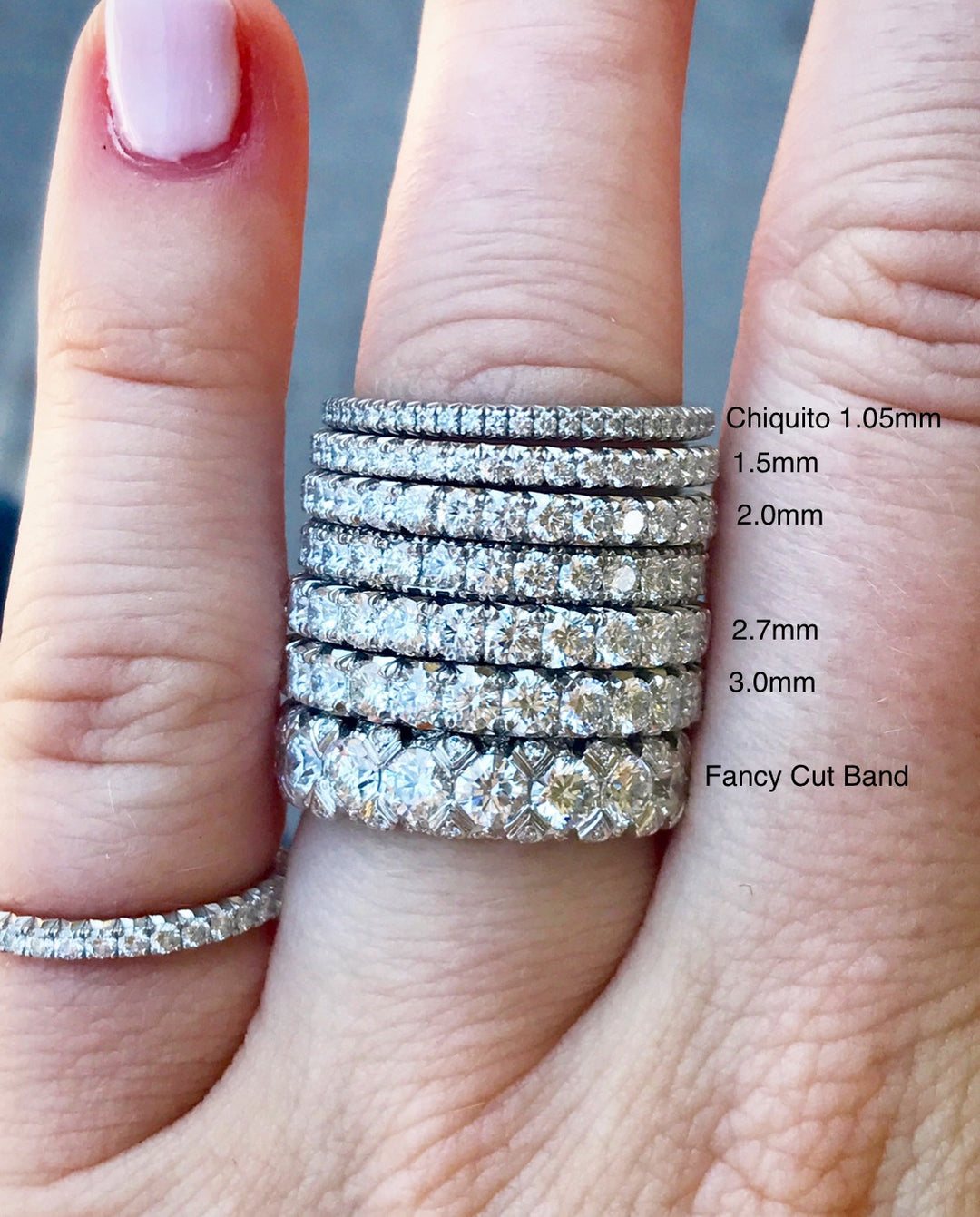 Classic Fancy French Diamond Eternity Band