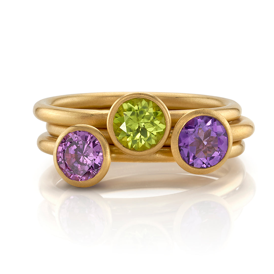 Nicole Mera Colorful Gemstone Stackables