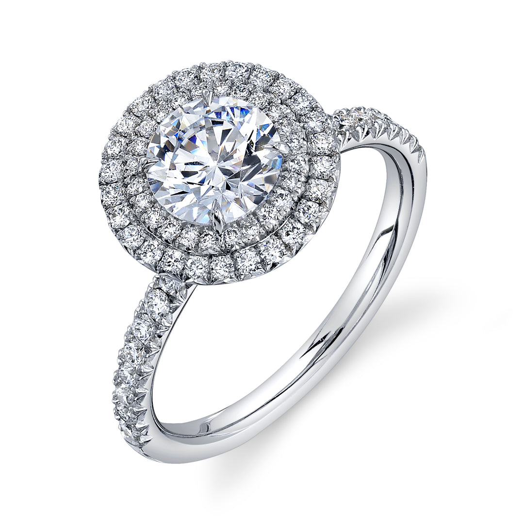 Classic Double Halo Diamond Ring