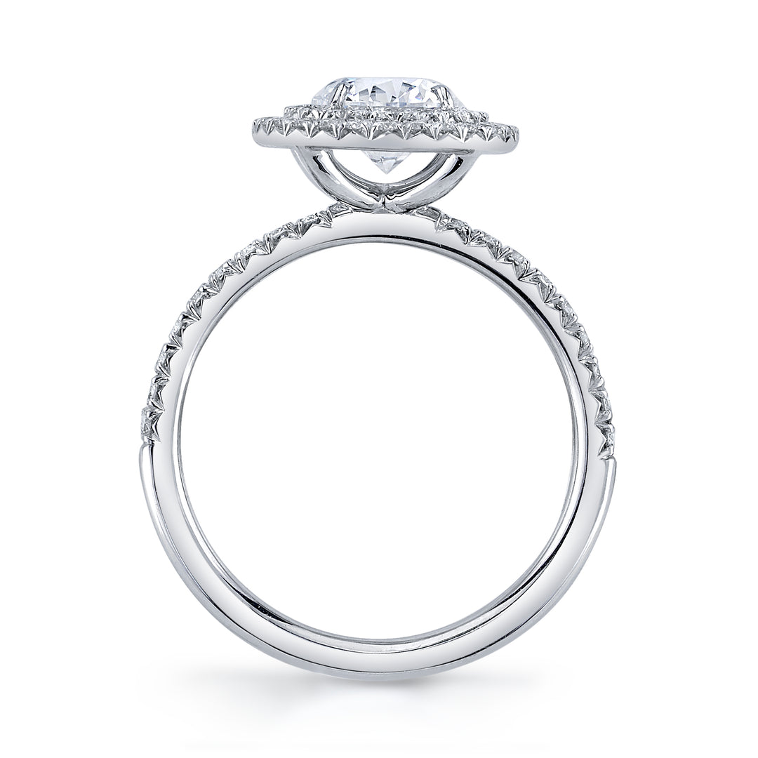 Classic Double Halo Diamond Ring