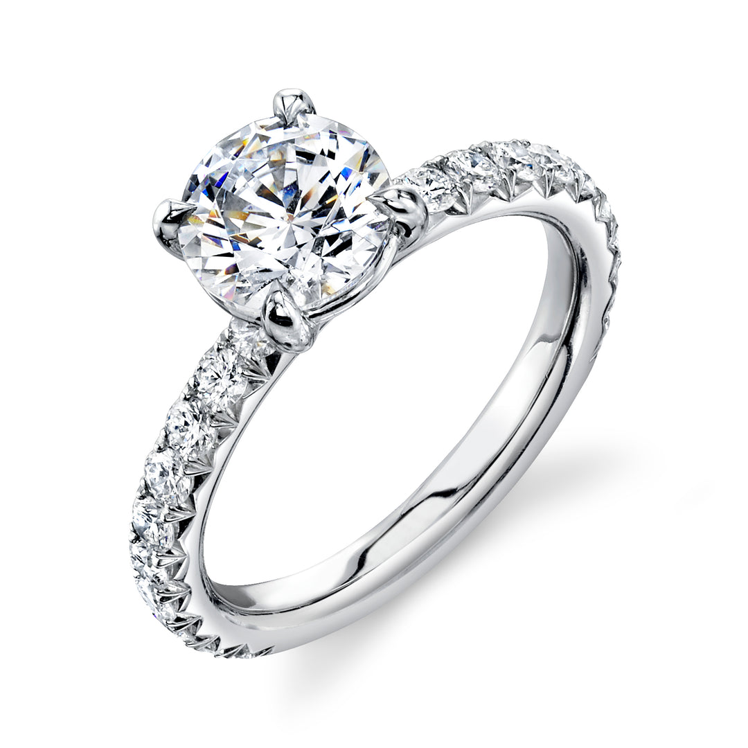 Nicole Mera Classic Solitaire with Diamonds