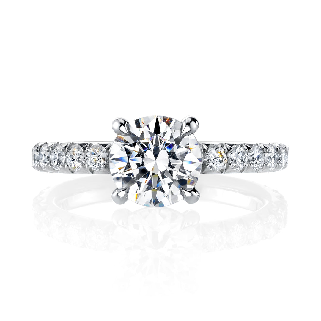 Nicole Mera Classic Solitaire with Diamonds