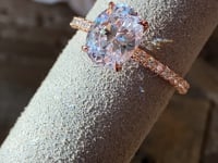 Nicole Mera Classic Diamond Solitaire in 18K Rose Gold