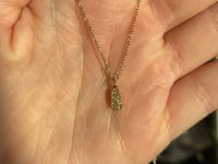 Petite Charm Diamond Initial Gold Necklace