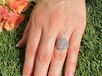 1.29ct Oval Light Pink Diamond Ring