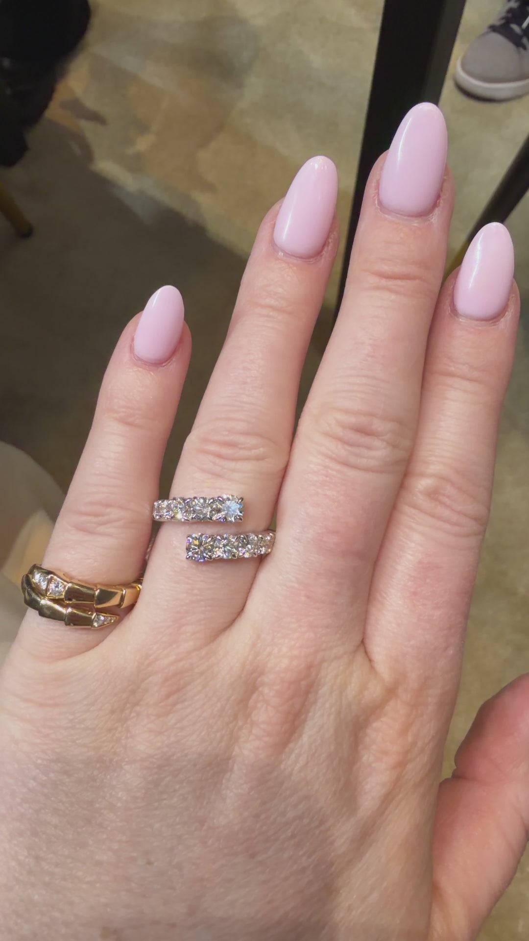 2.12ctw Diamond Wrap Ring in 18K Gold