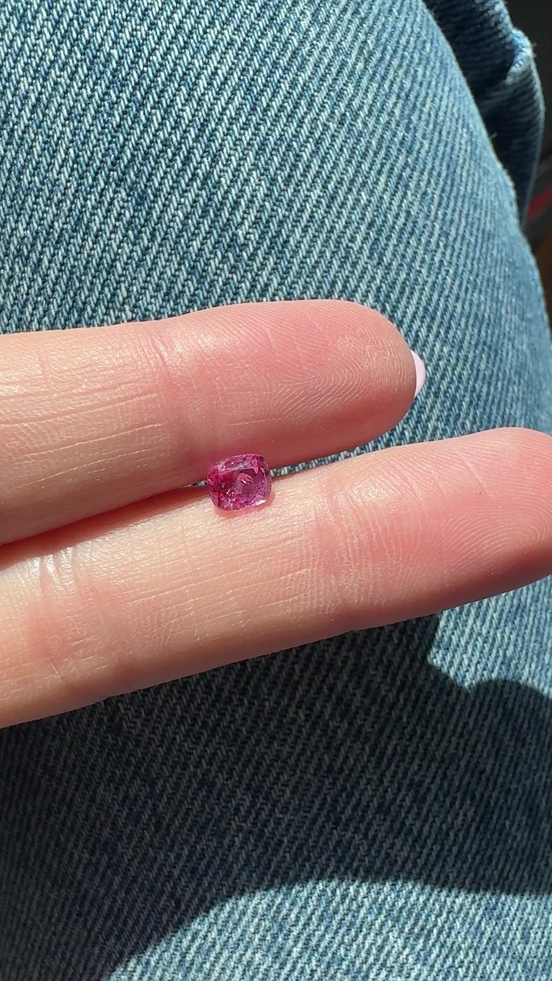 0.81ct Cushion "Barbie Pink" Montana Sapphire - Loose
