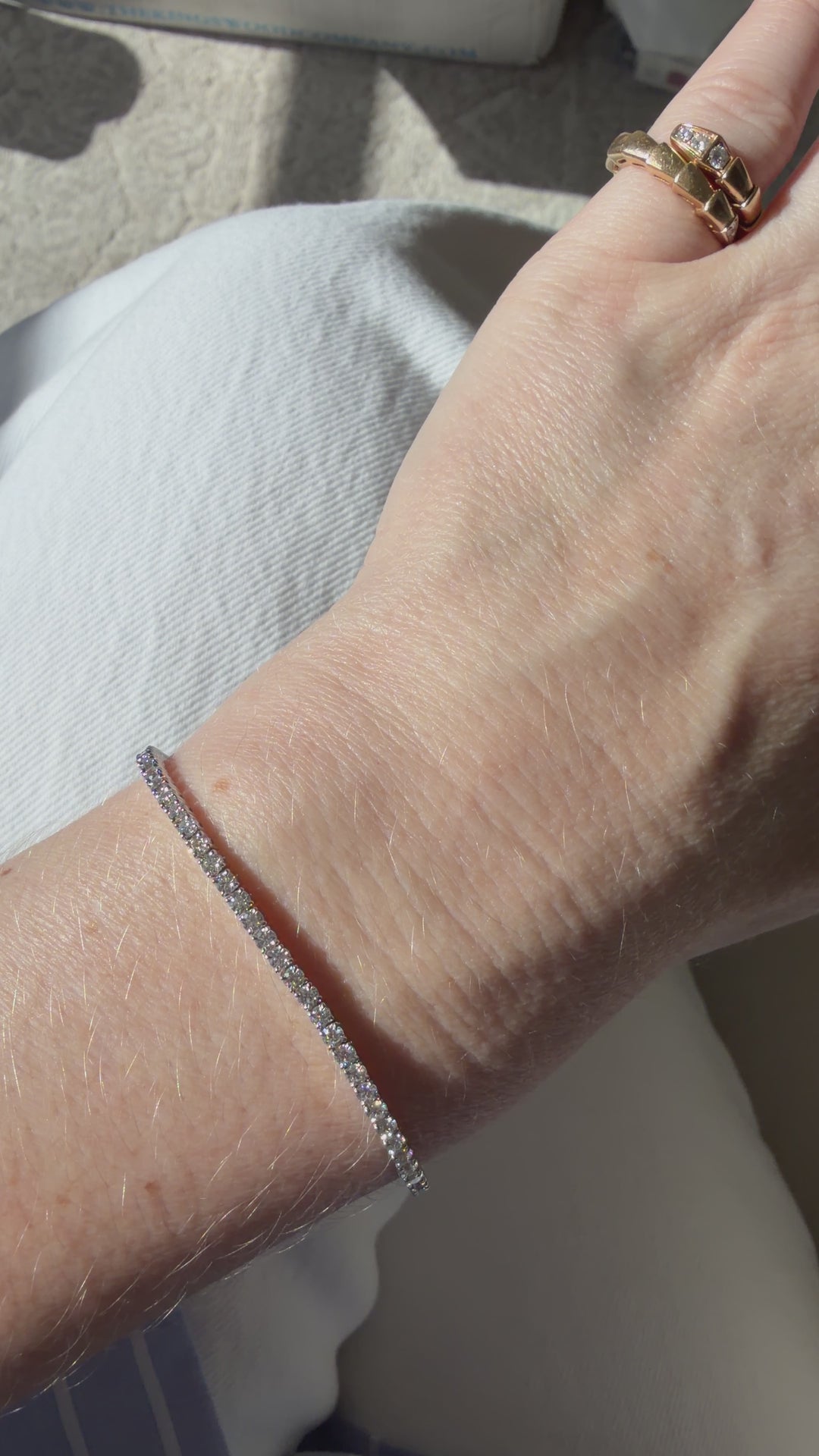 Classic Diamond Tennis Bracelet (0.03ct ea) in 18K Gold